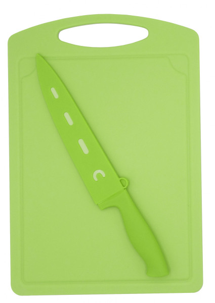 Steuber Krájecí deska s nožem Chef zelená 36 x 25 cm